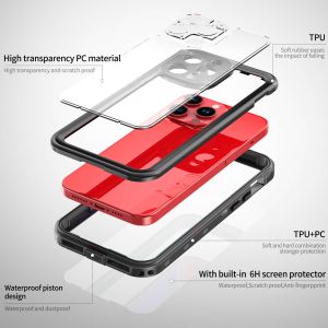 Redpepper Dot Plus Waterproof Backcover iPhone 15 Pro Max - Zwart