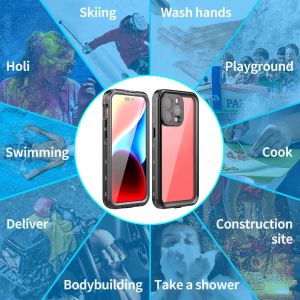 Redpepper Dot Plus Waterproof Backcover iPhone 15 Pro Max - Zwart
