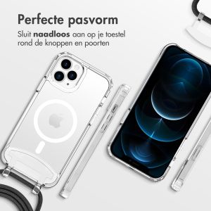 iMoshion MagSafe Backcover met afneembaar koord iPhone 12 (Pro) - Transparant