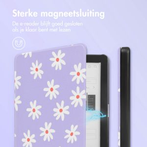 iMoshion Design Slim Hard Case Sleepcover Kobo Clara HD - Flowers Distance
