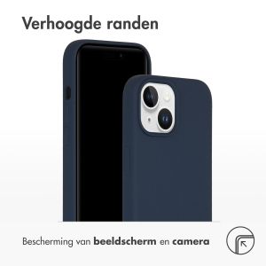 Accezz Liquid Silicone Backcover met MagSafe iPhone 15 - Donkerblauw