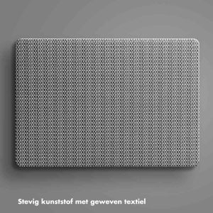 Selencia Geweven Cover MacBook Pro 13 inch (2020 / 2022) - A2289 / A2251 - Grijs