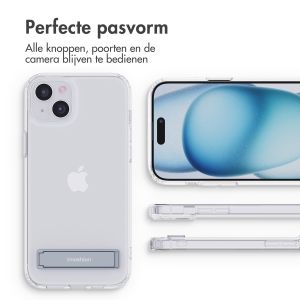 iMoshion Stand Backcover iPhone 15 Plus - Transparant