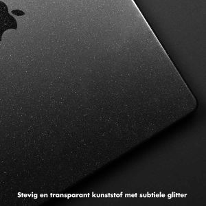Selencia Glitter Cover MacBook Air 15 inch (2023) / Air 15 inch (2024) M3 chip - A2941 / A3114 - Zwart