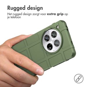 iMoshion Rugged Shield Backcover OnePlus 12 - Donkergroen