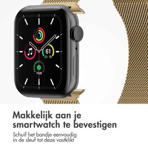 iMoshion Milanees magnetisch bandje Apple Watch Series 1-9 / SE - 38/40/41 mm - Maat M - Champagne