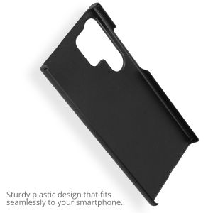 Ontwerp je eigen Samsung Galaxy S24 Ultra hardcase hoesje - Zwart