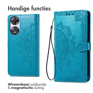 iMoshion Mandala Bookcase Oppo A58 - Turquoise