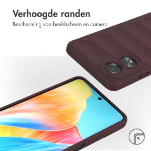 iMoshion EasyGrip Backcover Oppo A58 - Aubergine