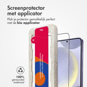 Accezz Gehard Glas Full Cover Screenprotector met applicator Samsung Galaxy S24 Plus