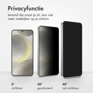 Accezz Gehard Glas Privacy Screenprotector Samsung Galaxy S24 - Transparant
