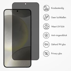Accezz Gehard Glas Privacy Screenprotector Samsung Galaxy S24 - Transparant