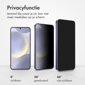 Accezz Gehard Glas Privacy Screenprotector Samsung Galaxy S24 Plus - Transparant