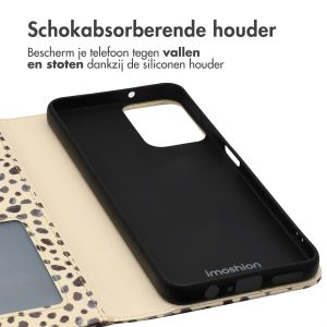 iMoshion Design Bookcase Motorola Moto G34 - Black And White Dots