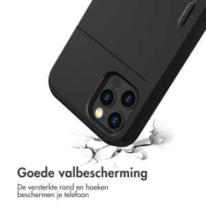 iMoshion Backcover met pasjeshouder iPhone 15 - Zwart