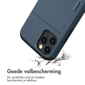 iMoshion Backcover met pasjeshouder iPhone 15 - Donkerblauw