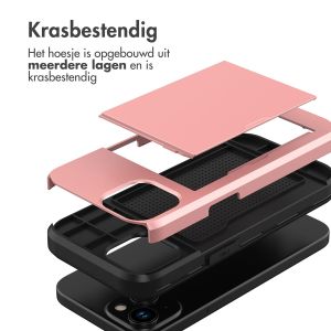 iMoshion Backcover met pasjeshouder iPhone 15 - Rosé Goud