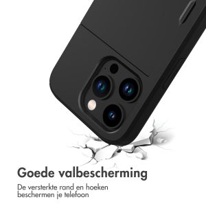 iMoshion Backcover met pasjeshouder iPhone 15 Pro - Zwart