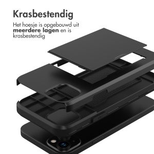 iMoshion Backcover met pasjeshouder iPhone 15 Plus - Zwart