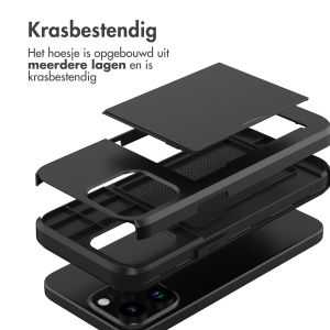 iMoshion Backcover met pasjeshouder iPhone 15 Pro Max - Zwart