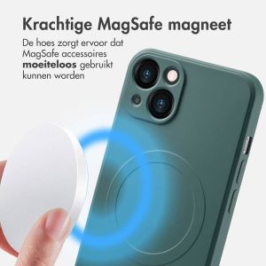 iMoshion Color Backcover met MagSafe iPhone 13 - Donkergroen