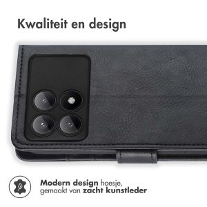 iMoshion Luxe Bookcase Xiaomi Poco X6 Pro - Zwart