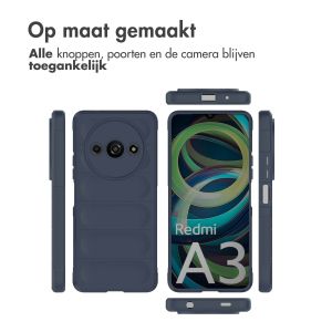 iMoshion EasyGrip Backcover Xiaomi Redmi A3 - Donkerblauw