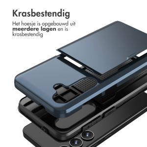 iMoshion Backcover met pasjeshouder Samsung Galaxy S24 - Donkerblauw
