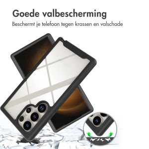 iMoshion 360° Full Protective Case Samsung Galaxy S24 Ultra - Zwart
