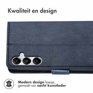 iMoshion Luxe Bookcase Samsung Galaxy A55 - Donkerblauw