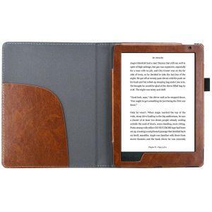 iMoshion Luxe Effen Bookcase Kobo Aura H2O Edition 2 - Bruin