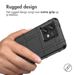 iMoshion Rugged Shield Backcover Motorola Edge 40 Neo - Zwart