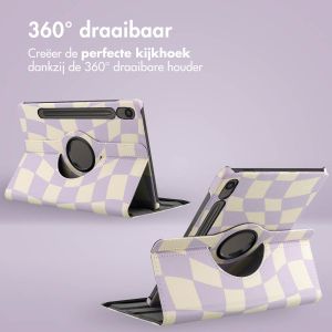 iMoshion 360° Draaibare Design Bookcase Samsung Galaxy Tab S9 FE - Dancing Cubes