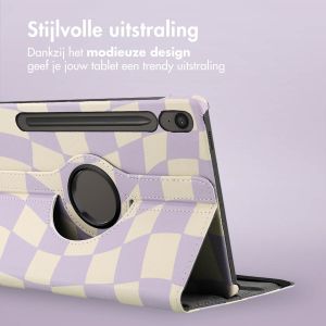 iMoshion 360° Draaibare Design Bookcase Samsung Galaxy Tab S9 FE - Dancing Cubes