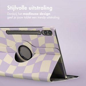 iMoshion 360° Draaibare Design Bookcase Samsung Galaxy Tab S9 FE Plus - Dancing Cubes