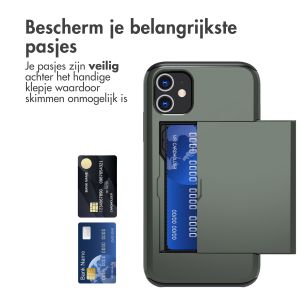 iMoshion Backcover met pasjeshouder iPhone 11 - Donkergroen