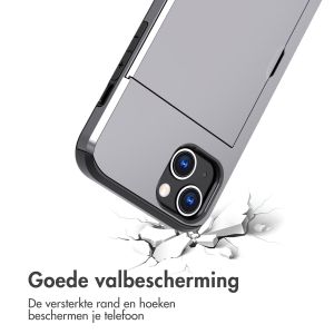 iMoshion Backcover met pasjeshouder iPhone 13 - Grijs