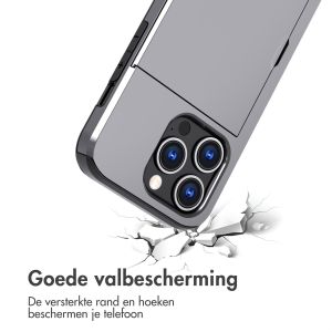 iMoshion Backcover met pasjeshouder iPhone 15 Pro - Grijs