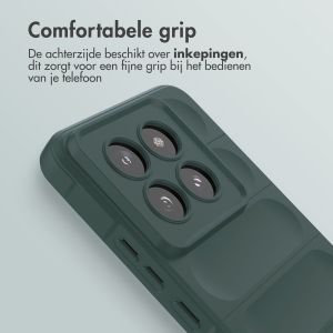 iMoshion EasyGrip Backcover Xiaomi 14 Pro - Donkergroen