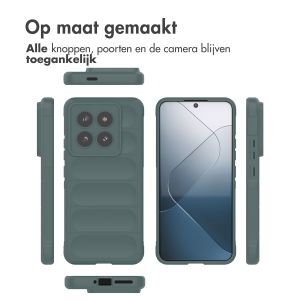 iMoshion EasyGrip Backcover Xiaomi 14 Pro - Donkergroen