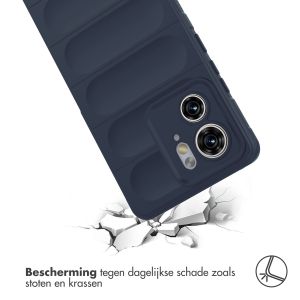 iMoshion EasyGrip Backcover Motorola Edge 40 - Donkerblauw