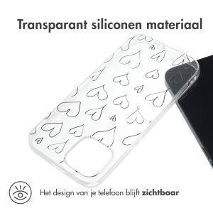iMoshion Design hoesje iPhone 14 - Hearts