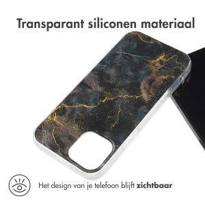 iMoshion Design hoesje iPhone 13 Mini - Black Marble