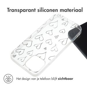 iMoshion Design hoesje iPhone 13 Mini - Hearts