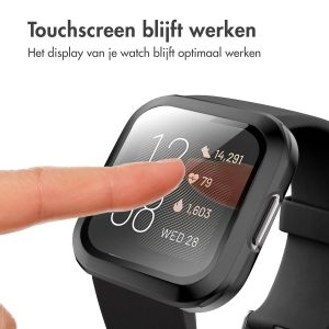iMoshion Full Cover Hardcase Fitbit Versa 2 - Zwart