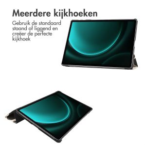 iMoshion Trifold Design Bookcase Samsung Tab S9 FE Plus - Leopard