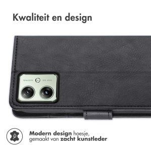 iMoshion Luxe Bookcase Motorola Moto G54 - Zwart