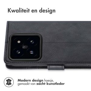 iMoshion Luxe Bookcase Xiaomi 14 Pro - Zwart