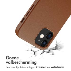 Accezz MagSafe Leather Backcover iPhone 12 (Pro) - Sienna Brown