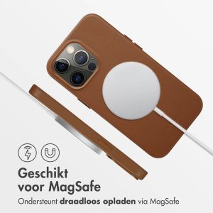 Accezz MagSafe Leather Backcover iPhone 13 Pro - Sienna Brown